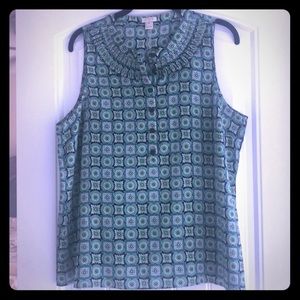 J Crew button down Tank Top Size 14